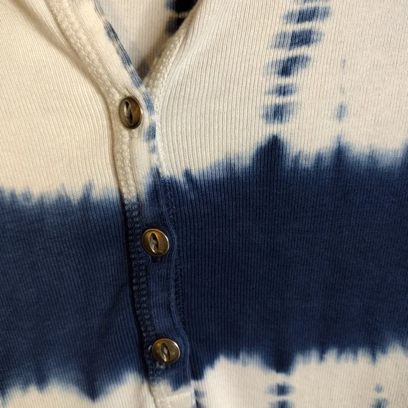 American Living Blue and White Tie Dye Dress - Picture 5 of 7